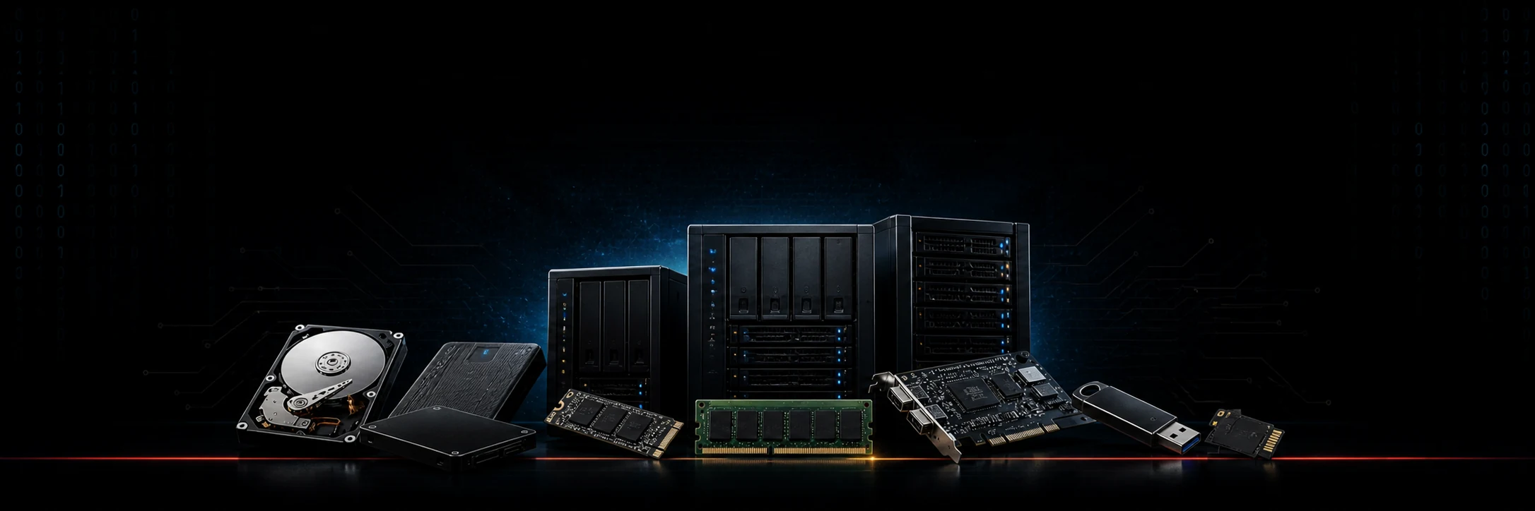 Banner de HD, SSD e backup